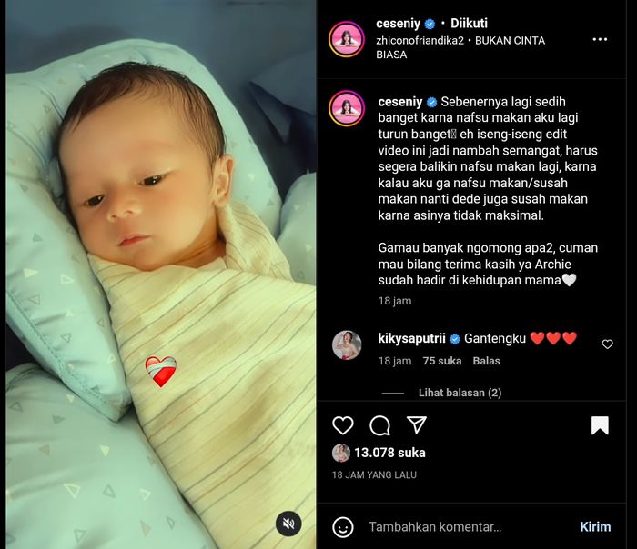 Unggahan Cesen JKT48