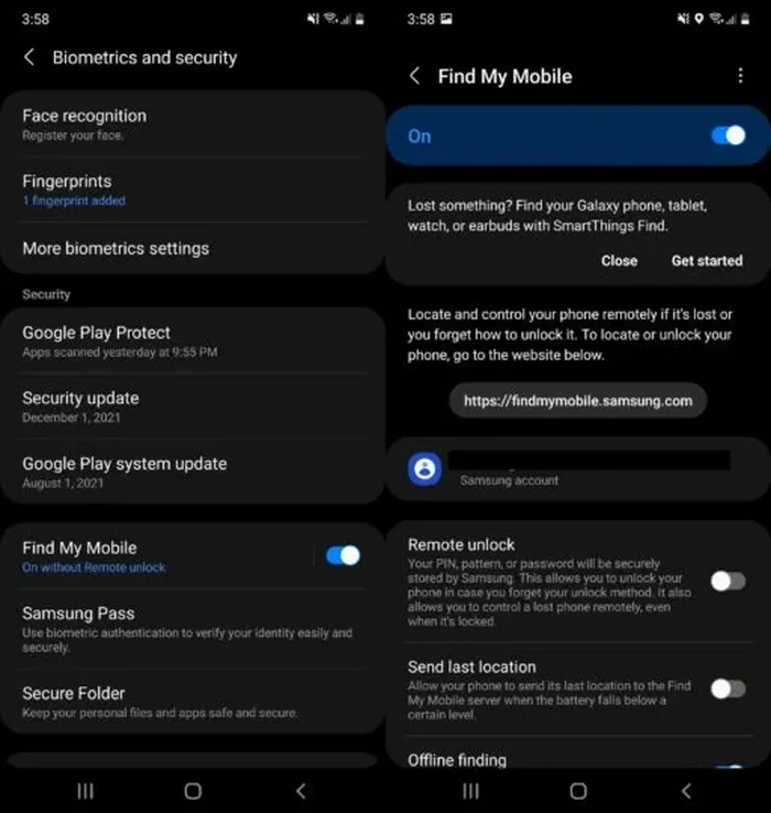 Cara mengaktifkan fitur Find My Mobile di HP Samsung.