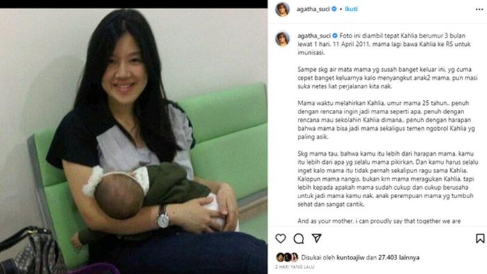Curhatan Agatha Suci