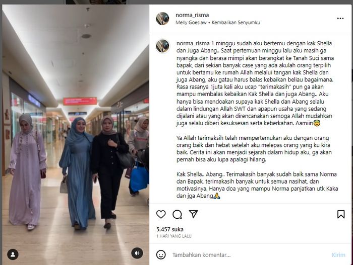 Norma Risma siap ibadah umrah.