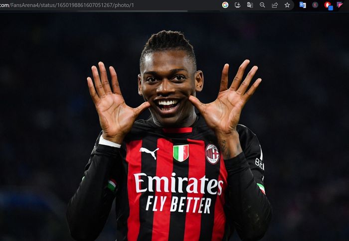 Winger andalan AC Milan, Rafael Leao.