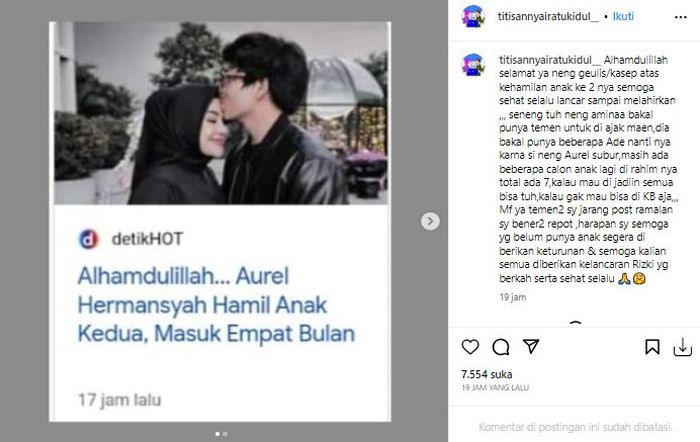 Posting-an Titisan Nyai Ratu Kidul
