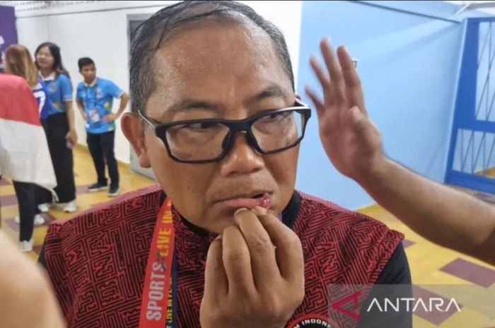 Manajer timnas U-22 Indonesia, Sumardji mengalami luka dalam laga final SEA Games 2023.