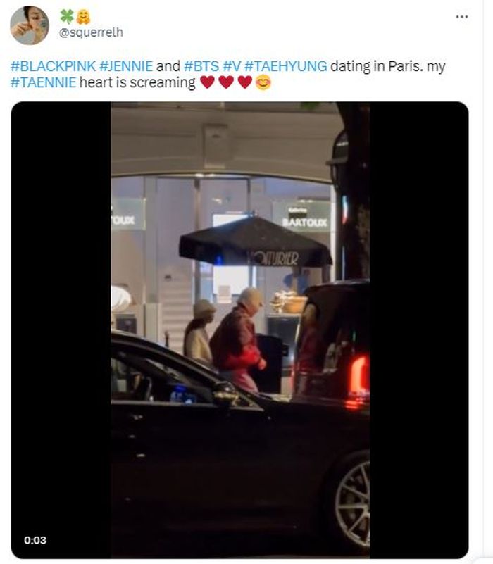  V BTS dan Jennie BLACKPINK di Paris