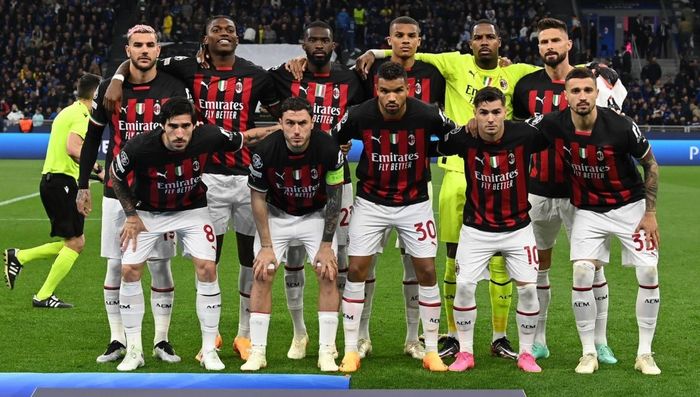 Tim AC Milan yang tersingkir di babak semifinal Liga Champions 2022-2023.