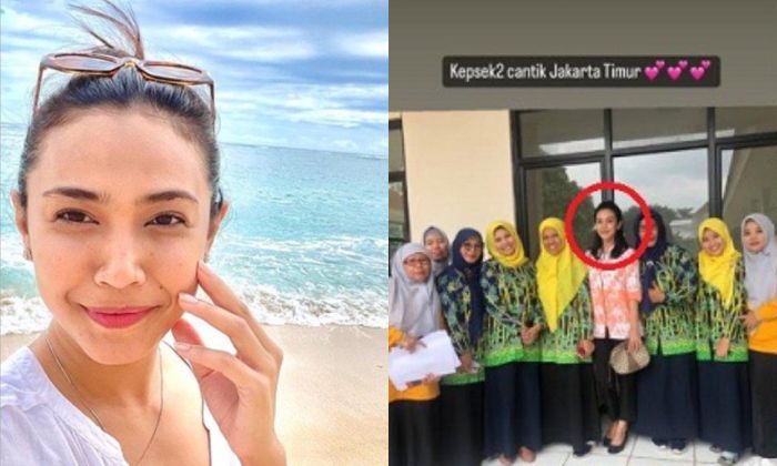 Artis cantik Dea Lestari jadi kepala sekolah.