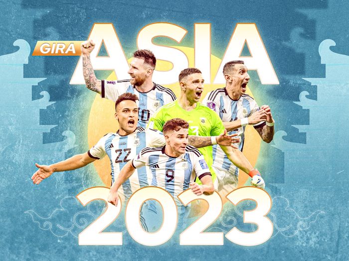 Unggahan timnas Argentina terkait agenda FIFA Matchday bulan Juni 2023.