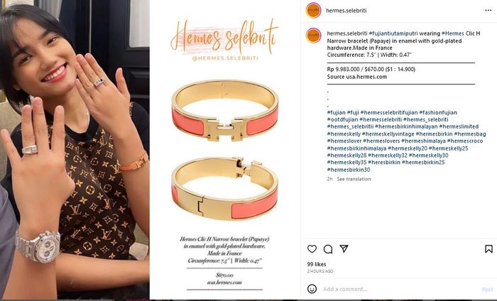gelang Fuji yang mewah