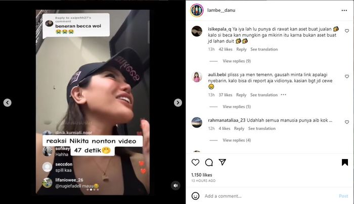 Komentar Nikita Mirzani
