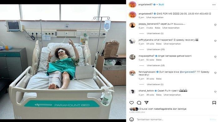 Angela Lee Alami Kecelakaan Mobil Pada Jumat (26/5/2023) lalu