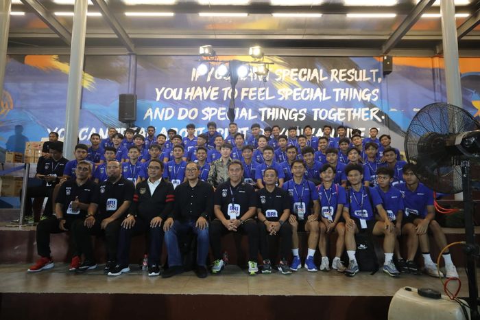 Pemain timnas U-16 Indonesia bersama PSSI