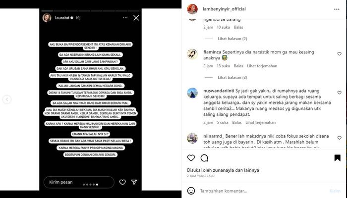 Tanggapan Lolly soal dirinya buka jasa endorse