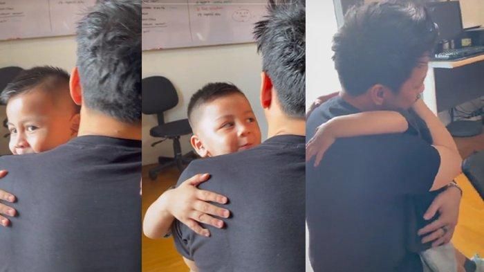 Umar saat berpelukan dengan Ariel Noha