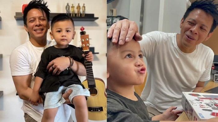 Ariel Noah mengajak Umar merakit lego