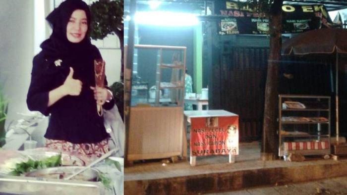 Warung tempat sang istri jualan bakso Eko DJ