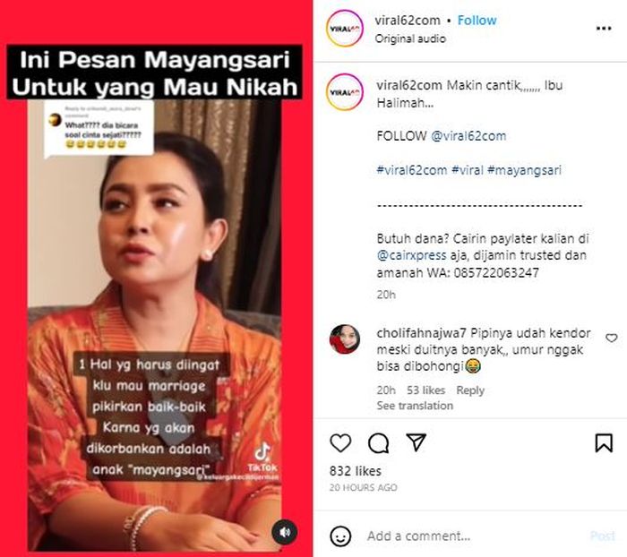 Mayangsari ngaku sampai mikir panjang sebelum dinikahi Bambang Trihatmodjo