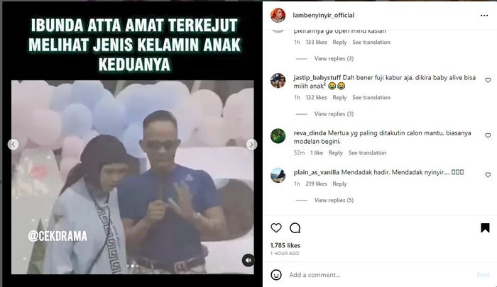 Geni Faruk Masih Berharap Dapat Cucu Laki-laki Padahal Anak Kedua Atta Halilintar dan Aurel Hermansyah Perempuan