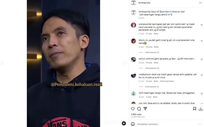 Desta akui akhir-akhir ini sering nangis
 