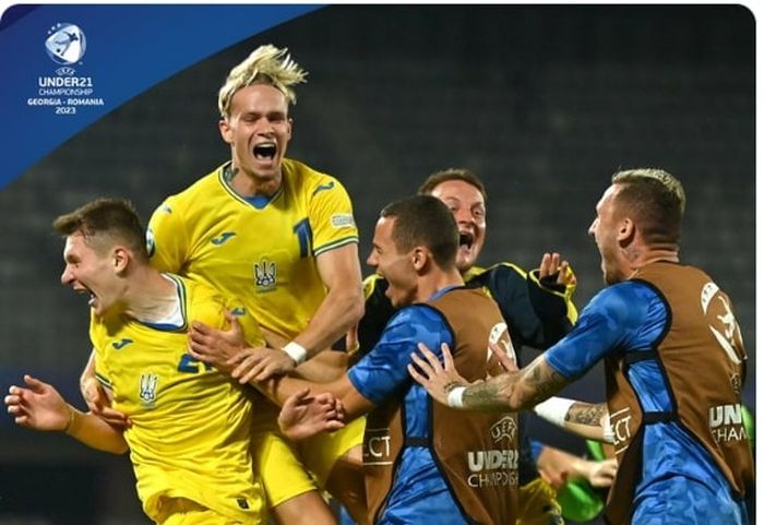 Timnas Ukraina yang diperkuat Mykhailo Mudryk kalahkan Prancis untuk lolos ke semifinal Euro U-21 2023 hadapi Spanyol.