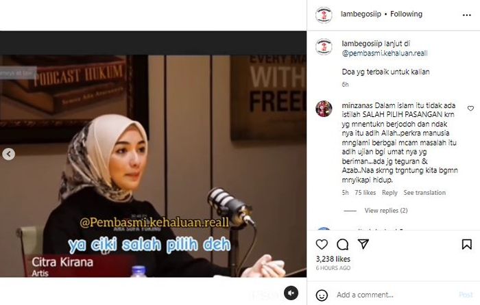 Citra Kirana bantah sudah salah pilih suami