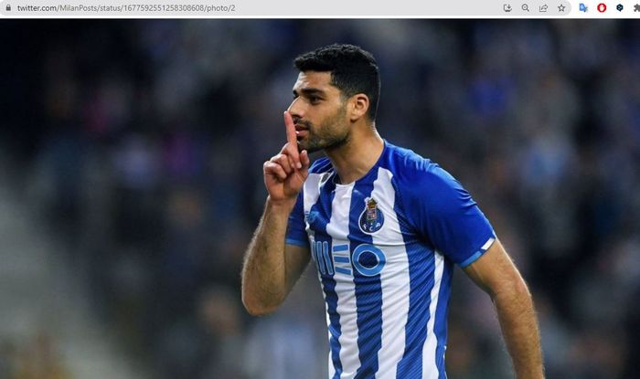 Penyerang FC Porto asal Iran, Mehdi Taremi.