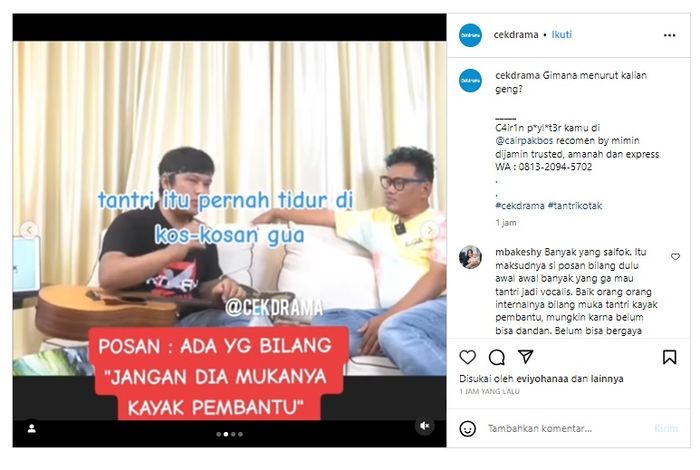 Posan Tobing ungkap masa lalu Tantri Kotak.