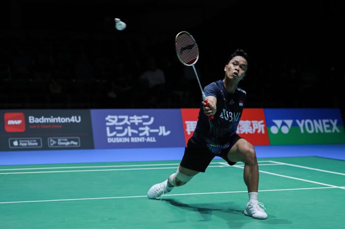 Tunggal putra Indonesia, Anthony Sinisuka Ginting gagal melaju ke babak kedua Japan Open 2023