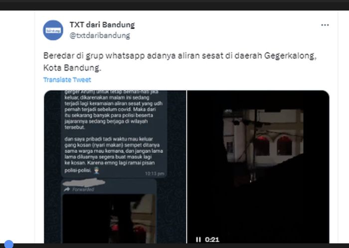 Aliran yang diduga sesat di Gegerkalong, Bandung