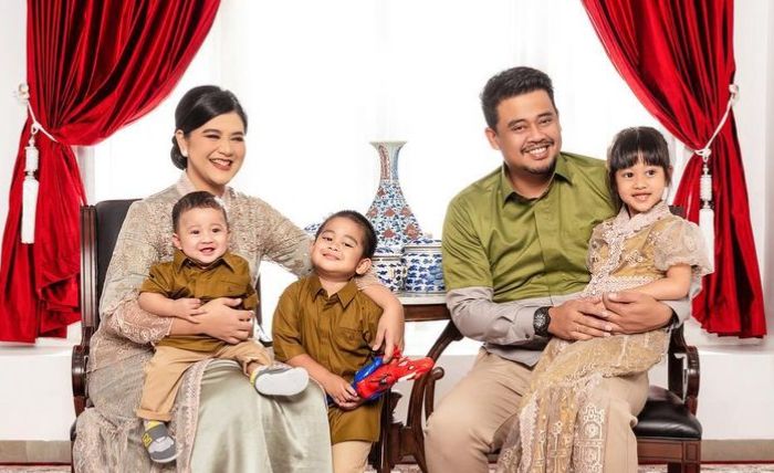 Keluarga Kahiyang Ayu dan Bobby Nasution.