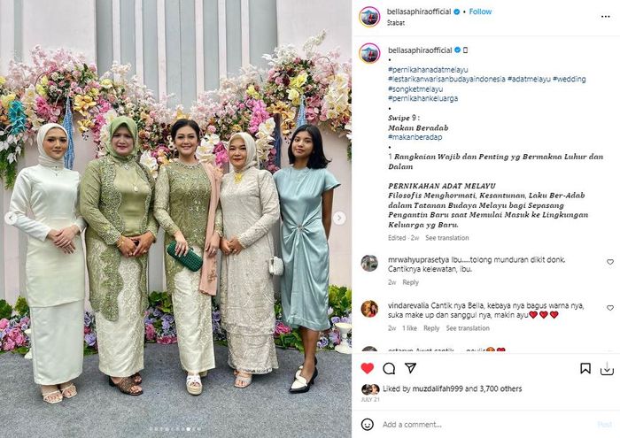 Bella Saphira kondang bersama anak sambung