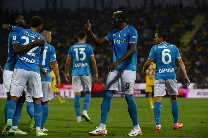 Napoli berhasil memetik kemenangan 3-1 atas Frosinone pada laga pembuka Liga Italia 2023-2024, Sabtu (19/8/2023) malam WIB.
