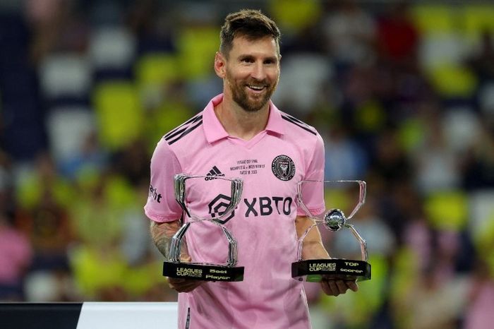 Lionel Messi meraih gelar pemain terbaik dan top scorer Leagues Cup 2023. 