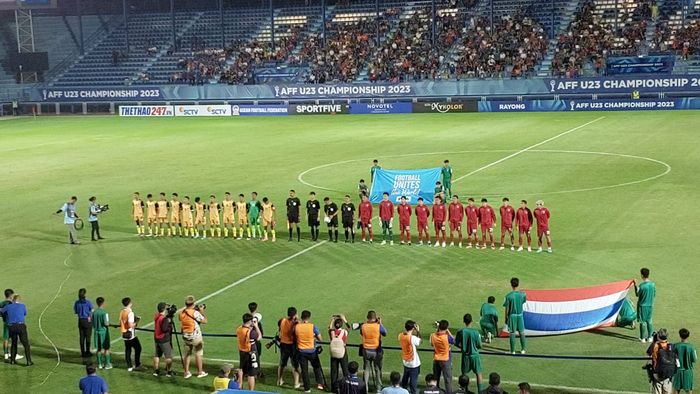 Laga Timnas U-23 Thailand Vs Brunei Darussalam di grup A Piala AFF U-23 2023, di PTT Stadium, Sabtu (19/8/2023).