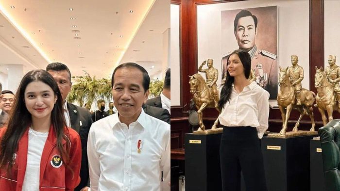 Angela Gilsha bangga foto bersama Presiden Jokowi