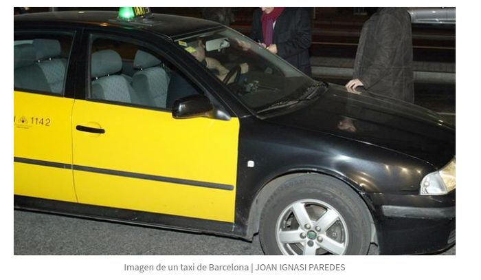 Ilustrasi taksi di Barcelona. Saking iritnya, Barca setop langganan taksi antar jemput pemain akademi La Masia.