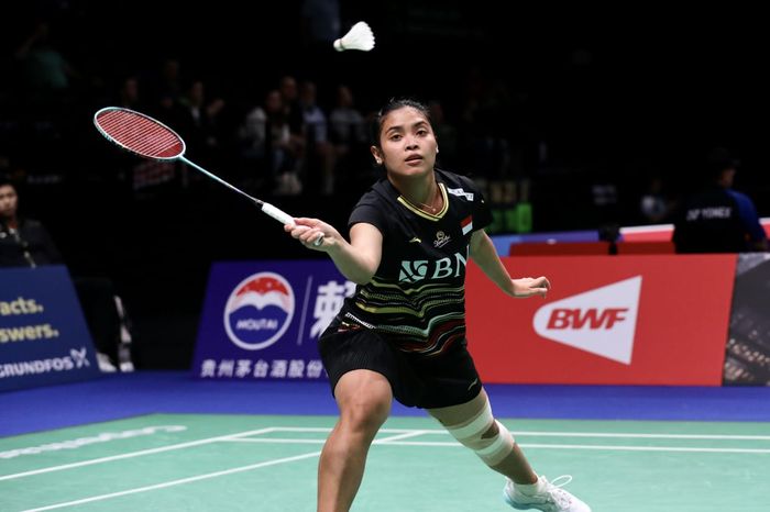Tunggal putri Indonesia, Gregoria Mariska Tunjung berhasil memastikan diri melaju ke 16 besar Kejuaraan Dunia 2023
