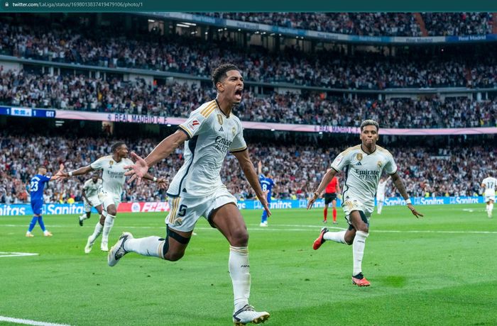 Berkat gol kelima Jude Bellingham, Real Madrid berhasil memantapkan diri di puncak klasemen sementara Liga Spanyol 2023-2024.