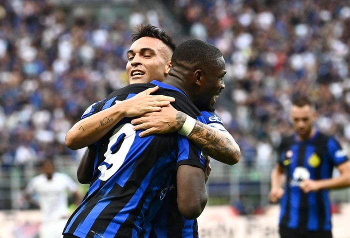 Inter Milan kini punya duet baru Lautaro Martinez dan Marcus Thuram yang sama-sama cetak gol dalam duel Liga Italia kontra Fiorentina di San Siro (3/9/2023).