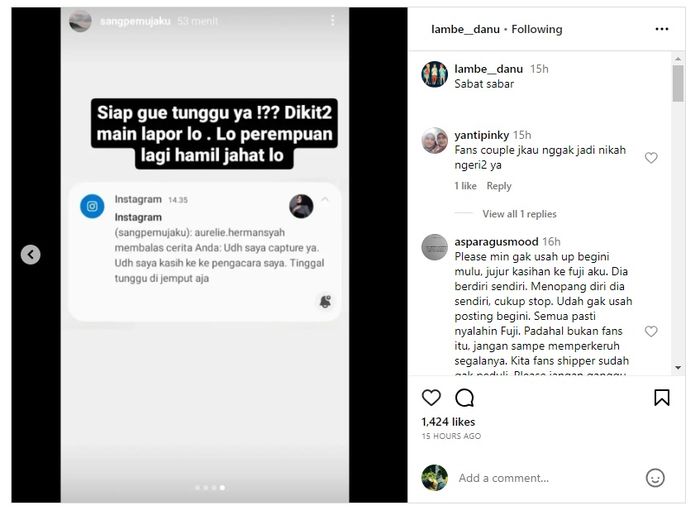 Aurel Hermansyah siap laporkan haters yang ngaku fans Fuji ke polisi?