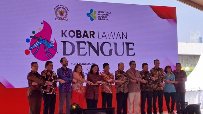 Peluncuran KOBAR Lawan Dengue di Gedung DPR/MPR RI, Jumat (8/9/2023).