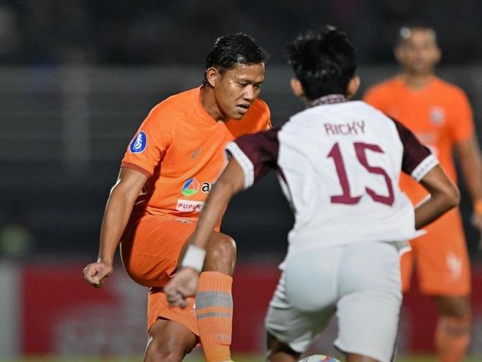 Borneo FC vs PSM pada pekan ke-11 Liga 1 2023-2024 di Stadion Segiri, Samarinda, Kalimantan Timur, Senin (25/9/2023). 