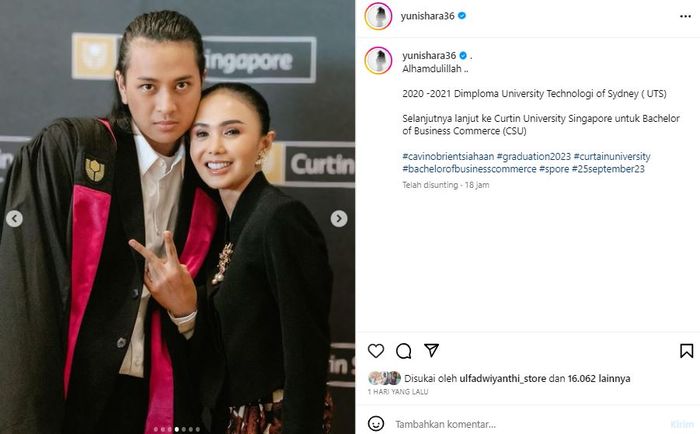Yuni Shara bangga dengan anaknya yang sempat hampir jadi anak sambung Raffi