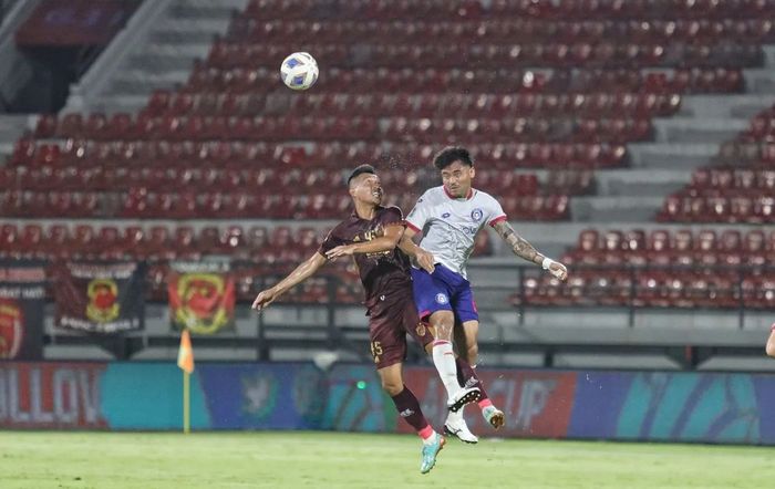 Saddil Ramdani saat memperkuat Sabah FC melawan PSM Makassar pada laga matchday kedua babak penyisihan Grup H Piala AFC 2023/2024 di Stadion Kapten I Wayan Dipta, Gianyar, Bali, Kamis (5/10/2023).