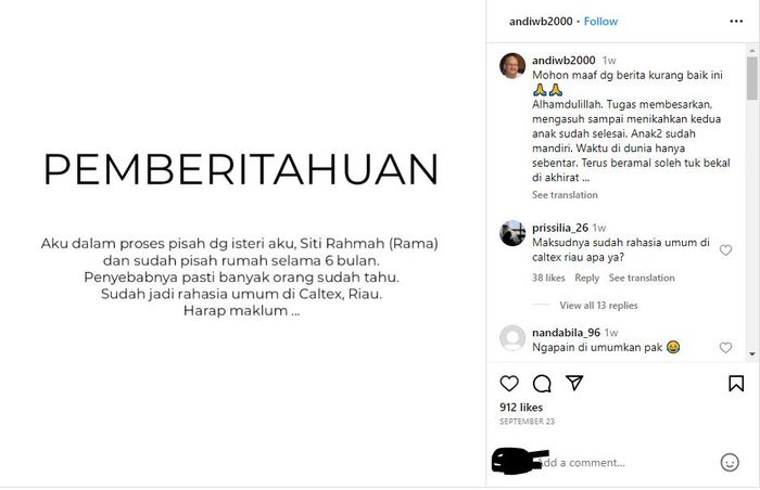 Mertua Tasya Kamila Mendadak Cerai, Ayah Randy Bachtiar Ngaku Sudah Pisah Rumah 6 Bulan: Penyebabnya Jadi Rahasia Umum