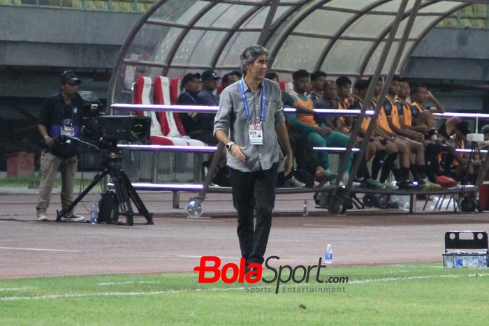 Pelatih Bali United Stefano Cugurra, pada laga pekan ke-15 Liga 1 2023-2024 kontra Bhayangkara FC di Stadion Patriot Candrabhaga, Bekasi, Minggu (8/10/2023).