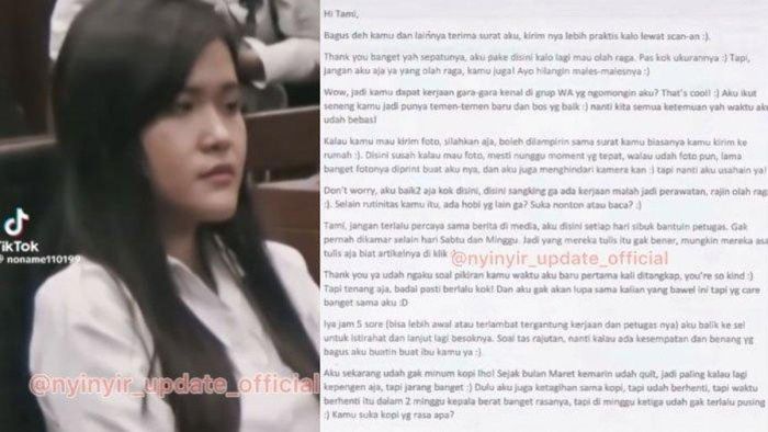 Isi surat diduga dari Jessica Wongso di penjara
