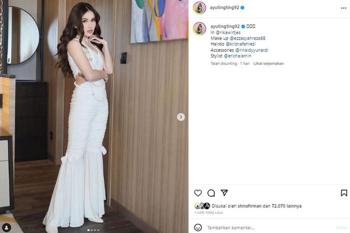 Tato di pinggang Ayu Ting Ting jadi sorotan