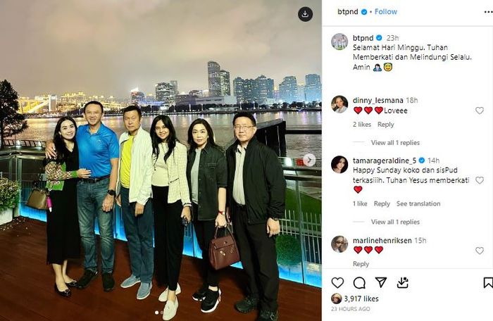 Gaya Puput Nastiti Devi dan Ahok saat liburan bersama sosialita