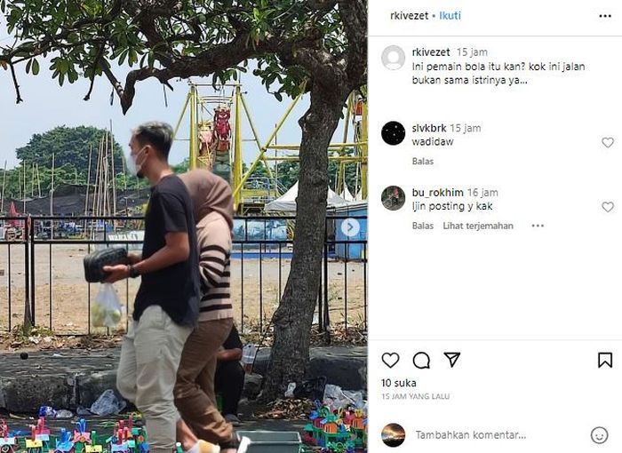 Sosok mirip Gunawan Dwi Cahyo berjalan bersama wanita lain, sosok ini berbeda dari Okie Agustina
@bu_rokhim