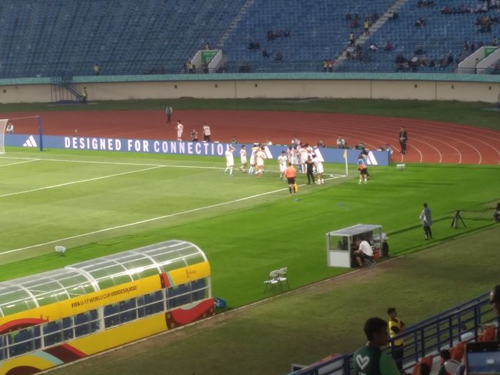 Gol penalti timnas U-17 Venezuela ke gawang Meksiko.